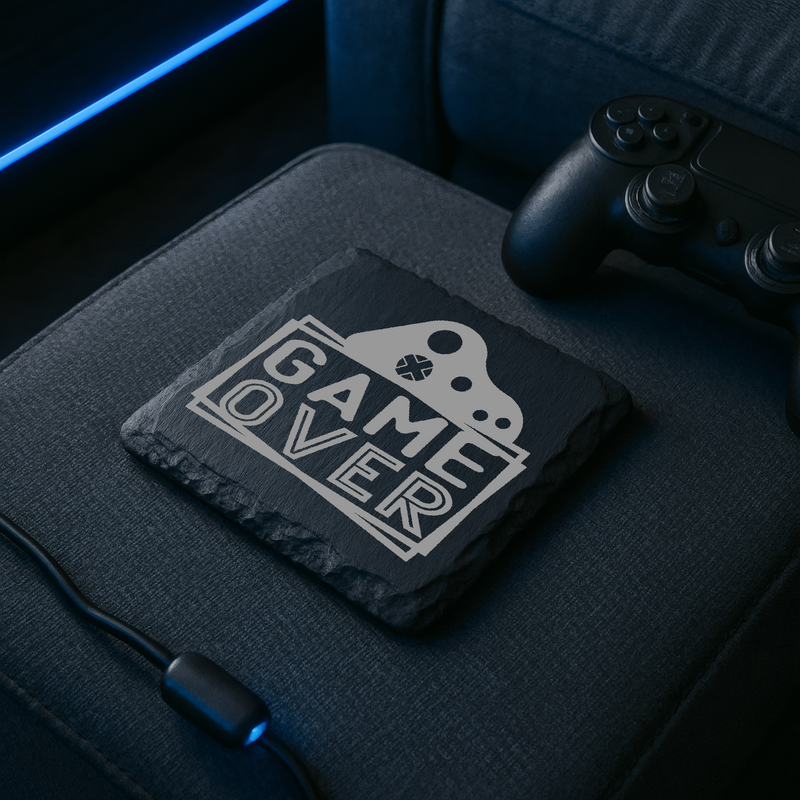 Gift Coaster Gamer Quote Themed Dad Birthday Wedding Gift Box