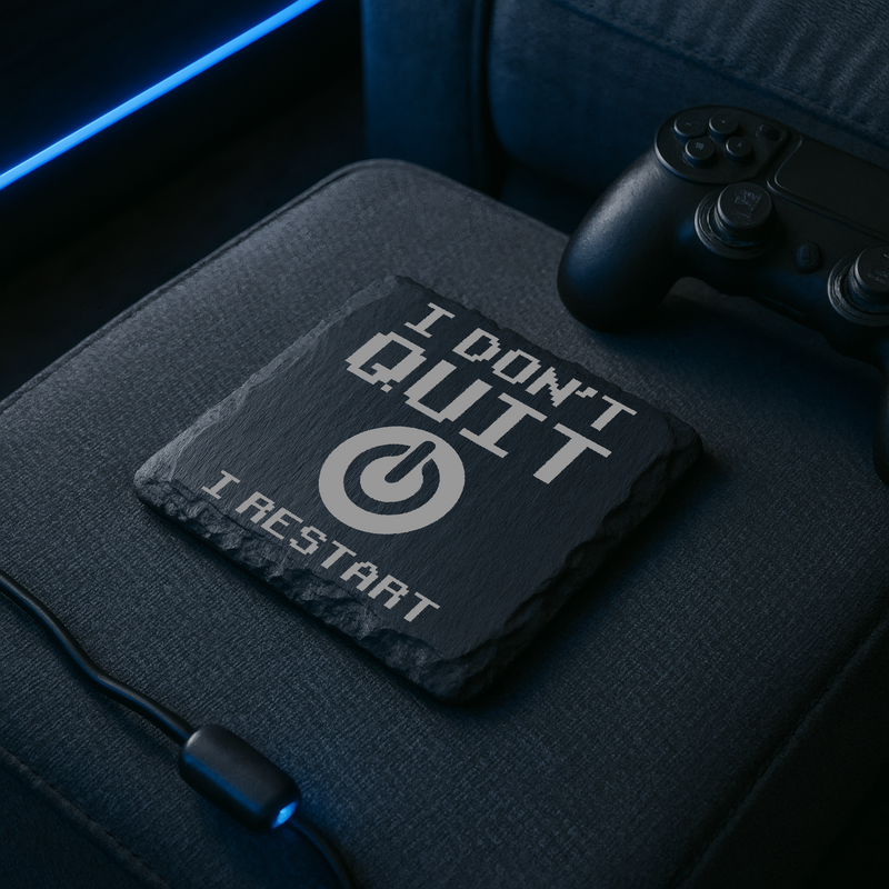 Gift Coaster Gamer Quote Themed Dad Birthday Wedding Gift Box