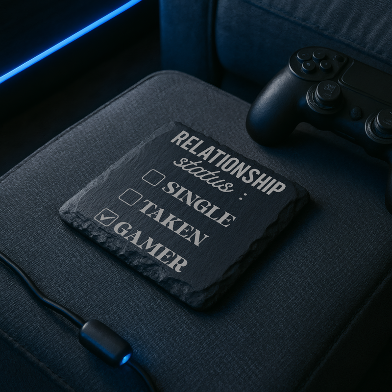 Gift Coaster Gamer Quote Themed Dad Birthday Wedding Gift Box