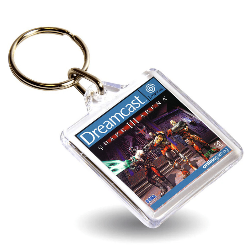 Retro Gaming Box Art Keyring - Gen VI DC Console Style