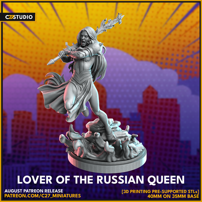 Lover of the Russian Queen | Heroes | Sci-Fi Miniature | C27 Studio