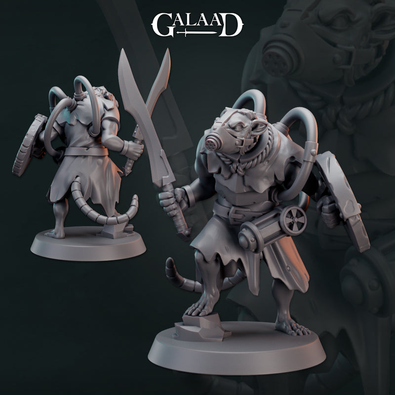 Ratfolk Gang Miniatures | Fantasy Miniature | Galaad Miniatures