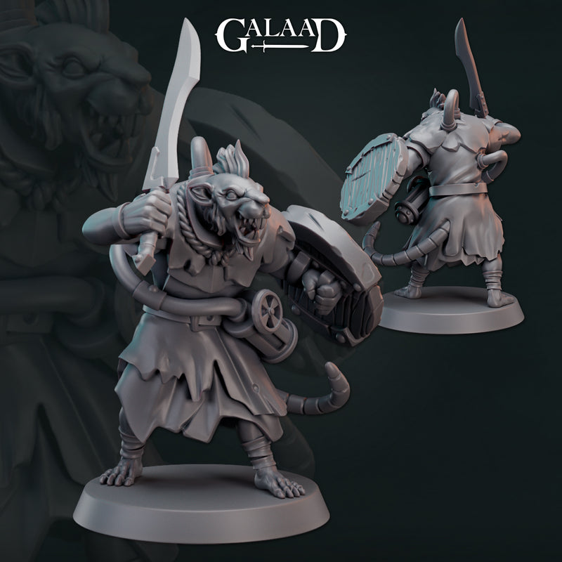 Ratfolk Gang Miniatures | Fantasy Miniature | Galaad Miniatures