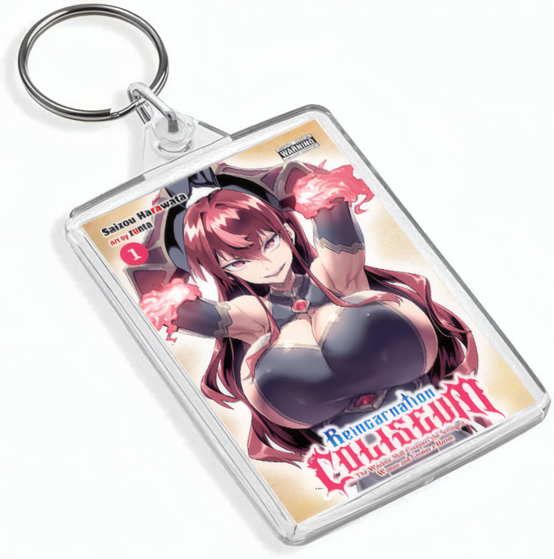 Manga Cover Art Keyring - Dual Sided English / Japanese