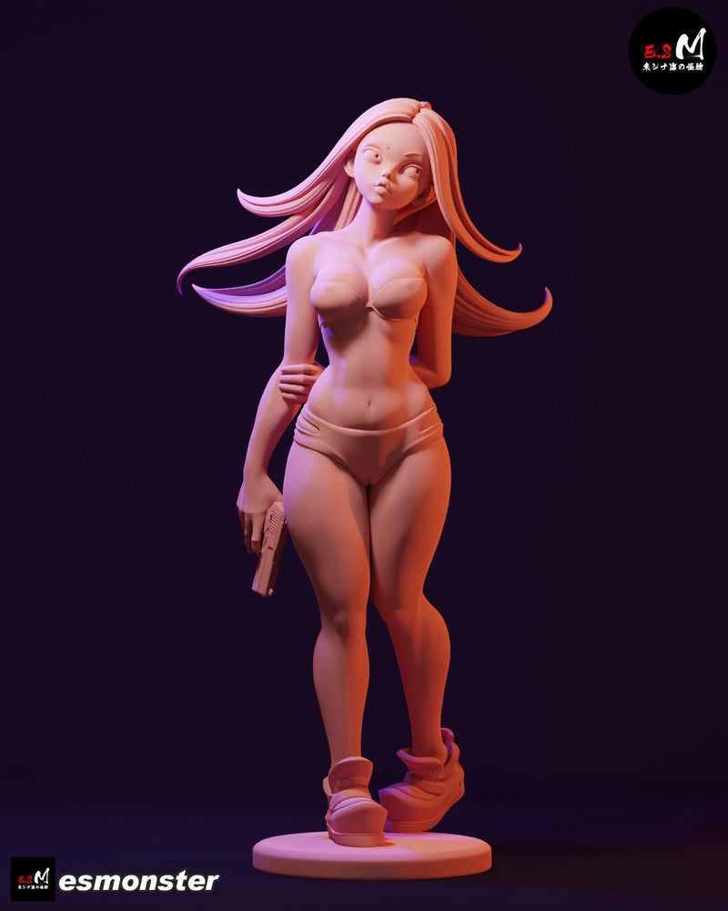 Bekki | Pin-Up Statue Fan Art Miniature Unpainted | E.S Monster