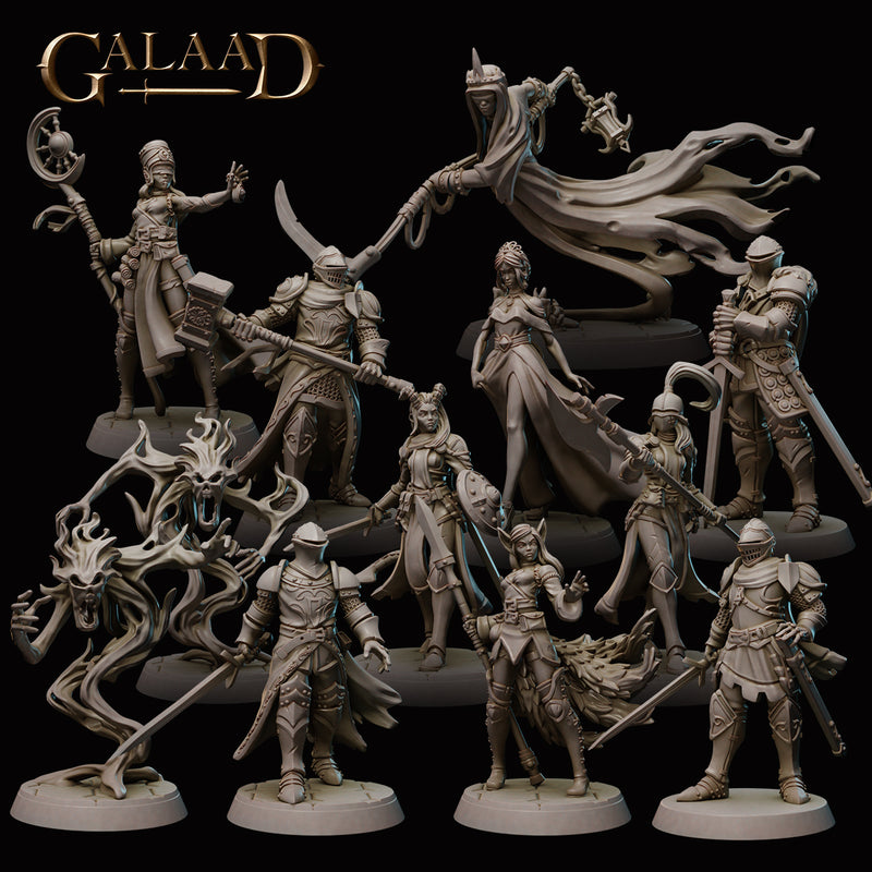 December Adventurer Miniatures (Full Set) | Fantasy Miniature | Galaad Miniatures