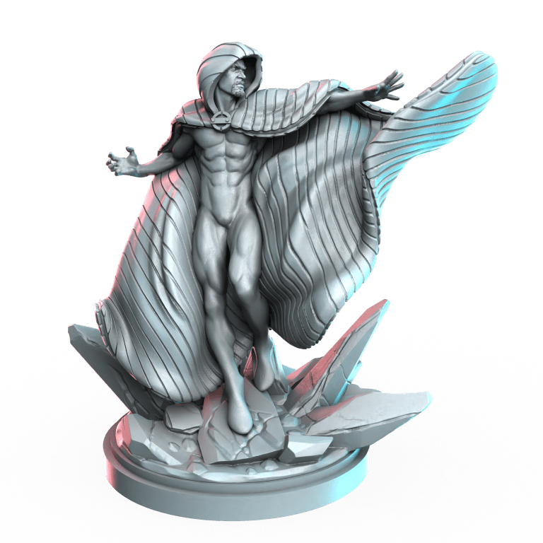 Shadow Dress, 28/32mm resin superhero miniature, unpainted