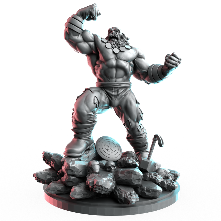 Beard Smash | Heroes | Sci-Fi Miniature | C27 Studio