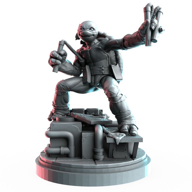 Pizza Lover, 28/32mm resin superhero miniature, unpainted
