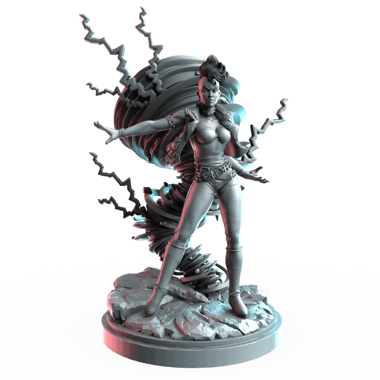 Mohawk Mo Lightning | Heroes | Sci-Fi Miniature | C27 Studio