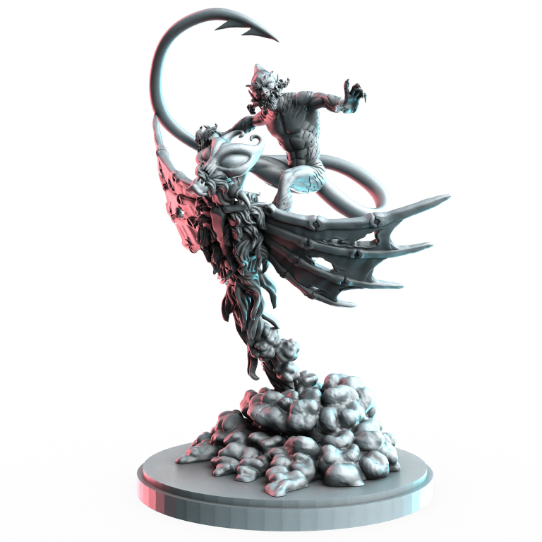 Red Symbiotic Elf | Heroes | Sci-Fi Miniature | C27 Studio