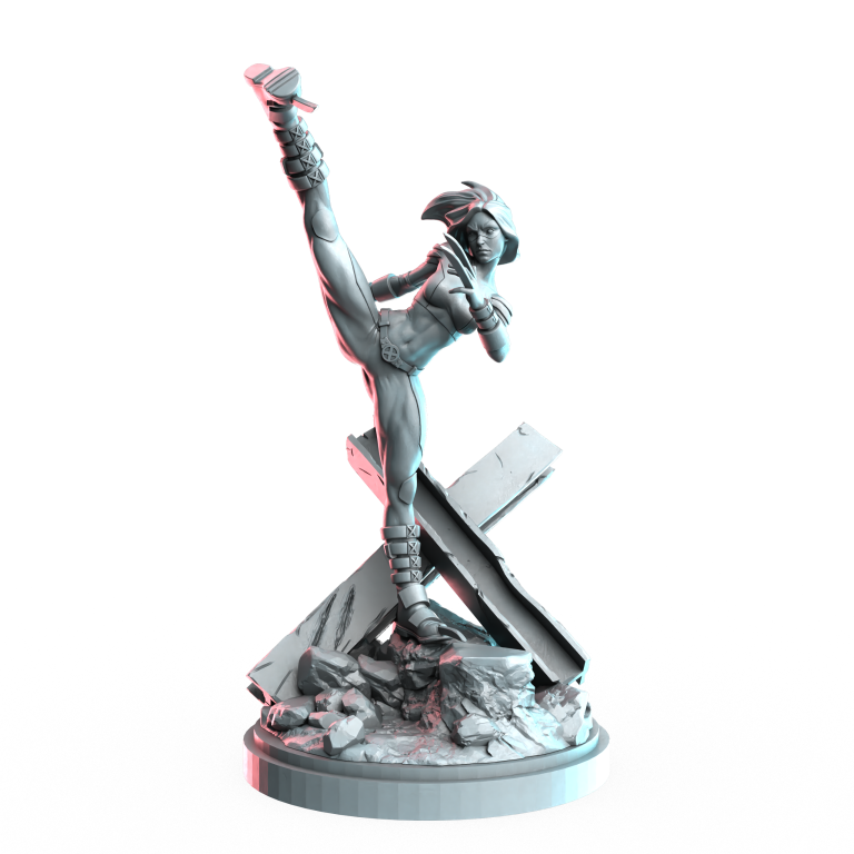 Miss Toe Blades | Heroes | Sci-Fi Miniature | C27 Studio