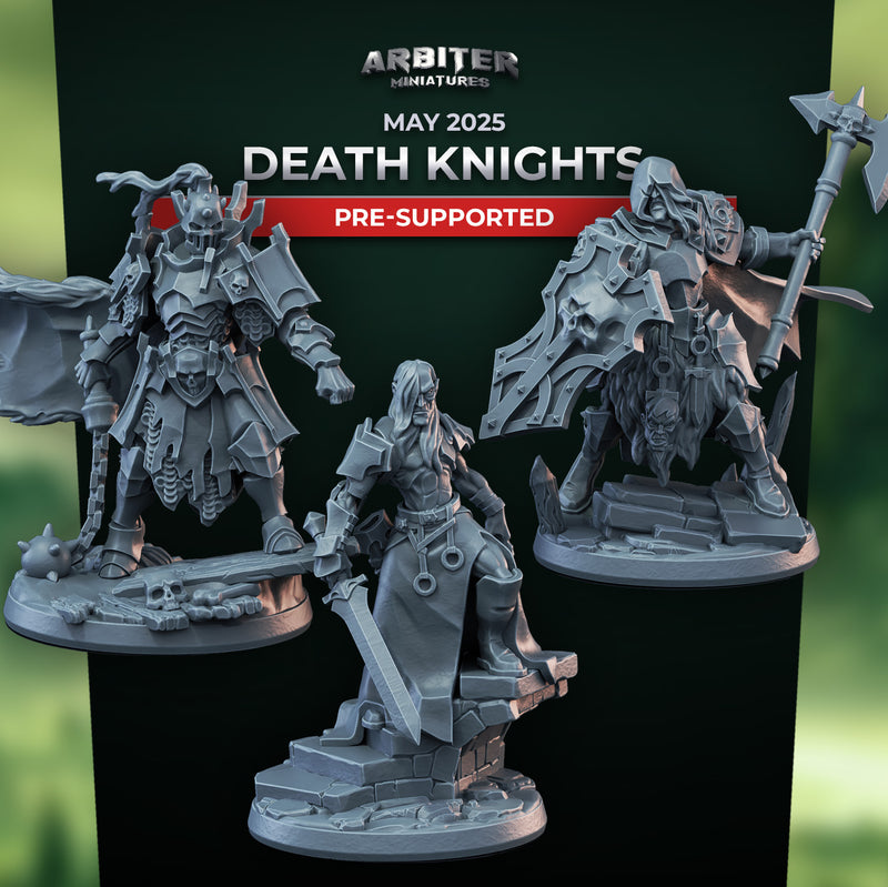 Death Knight Miniatures | Pose Pack A | Arbiter Miniatures