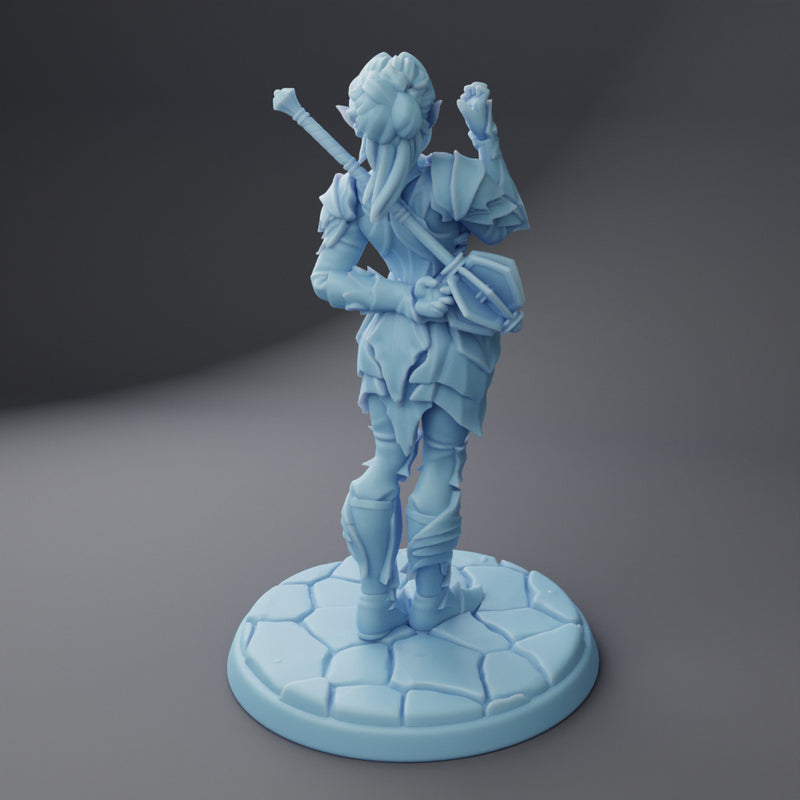 Mindy the Drow Paladin | Fantasy Miniature | Twin Goddess Miniatures