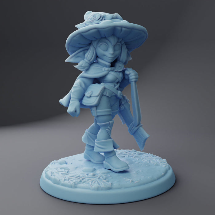 Mushroom Goblin Ranger (75mm) | Necrovember | Fantasy Miniature | Twin Goddess Miniatures