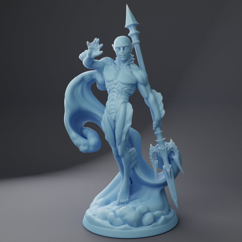 Psionic Sahuagin A | Fantasy Miniature | Twin Goddess Miniatures