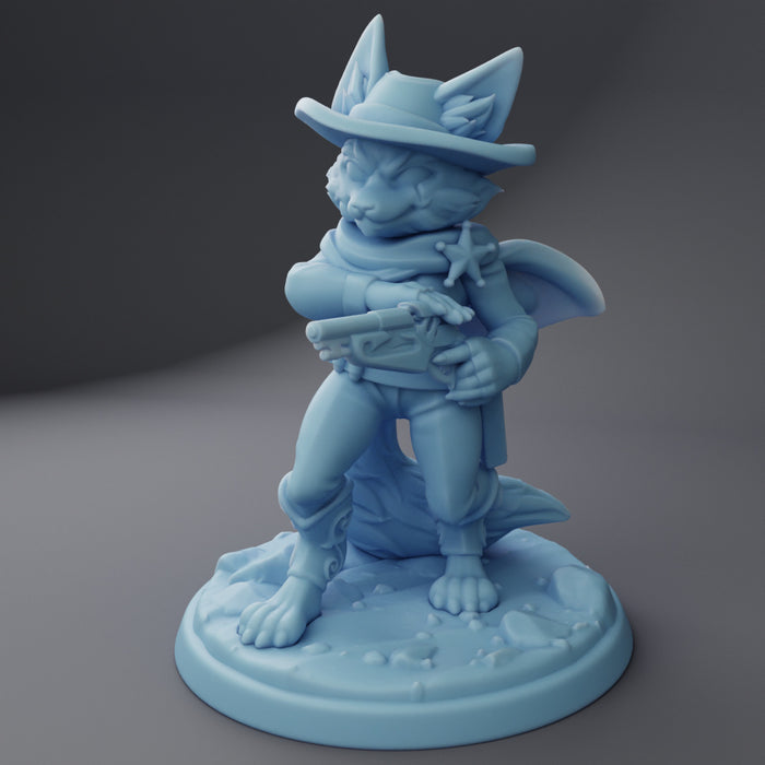 Leon the Fox Sheriff | Fantasy Miniature | Twin Goddess Miniatures