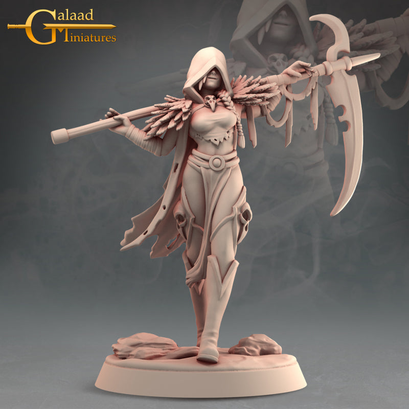 Necromancer Pin-Up | Fantasy Miniature | Galaad Miniatures