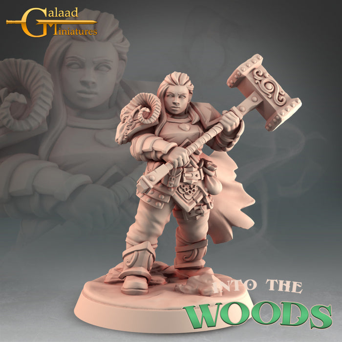 Dwarf Fighter Hero | Into the Woods | Fantasy Miniature | Galaad Miniatures