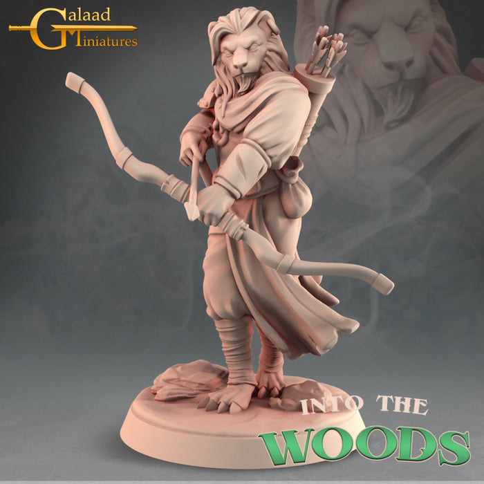 Tabaxi Ranger Hero | Into the Woods | Fantasy Miniature | Galaad Miniatures
