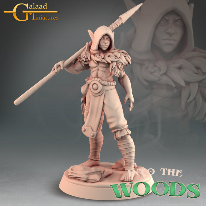 Ranger Druid Elf Hero | Into the Woods | Fantasy Miniature | Galaad Miniatures