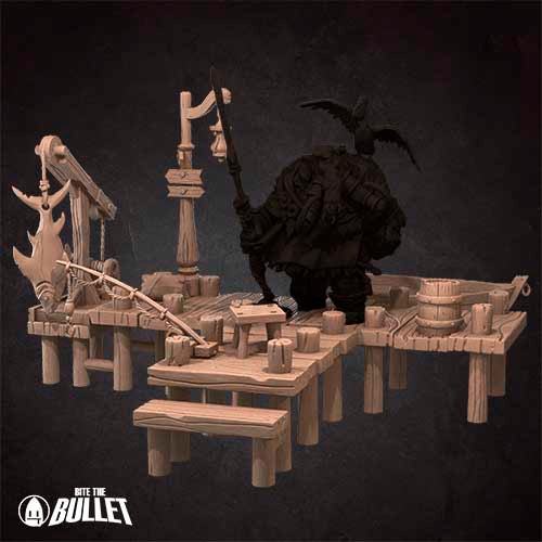 Port Scenery | Bullet Town Fishing Village | Bite the Bullet