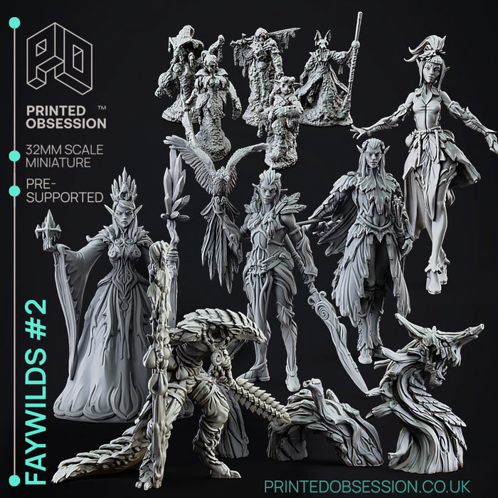 Faywild Vs Shadowfell 2 Miniatures (Full Set) | Fantasy Miniature | Printed Obsession