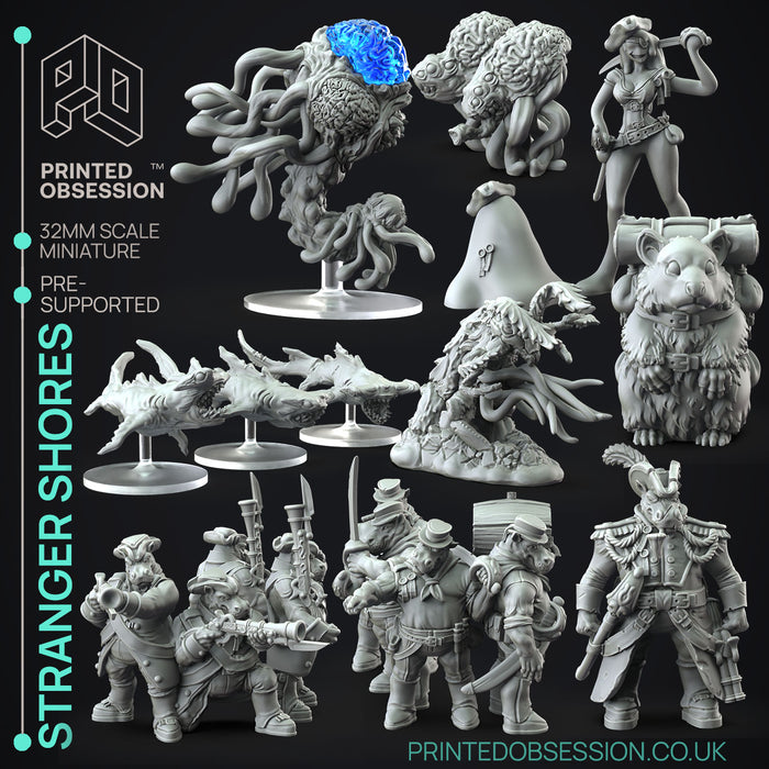 Weird Shores Miniatures (Full Set) | Fantasy Miniature | Printed Obsession