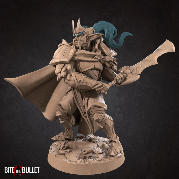 Vahdian the Fighter A |  Night Elves | Fantasy Miniature | Bite the Bullet