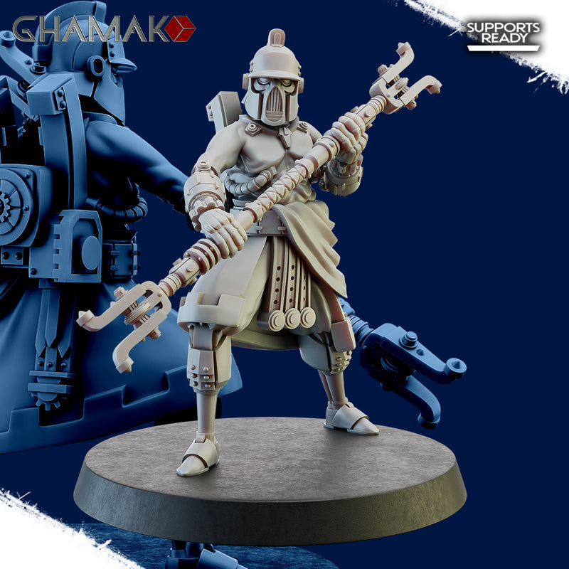 Olympus Devotee A | Mech Adepts | Grimdark Proxy Miniature | Ghamak