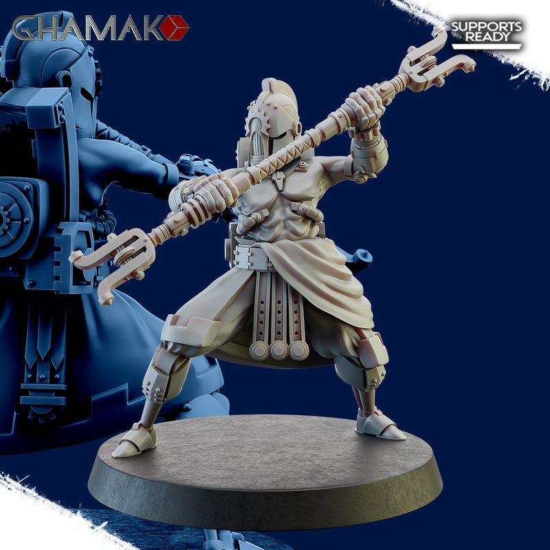 Olympus Devotee B | Mech Adepts | Grimdark Proxy Miniature | Ghamak