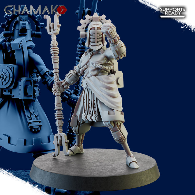 Olympus Devotee D | Mech Adepts | Grimdark Proxy Miniature | Ghamak