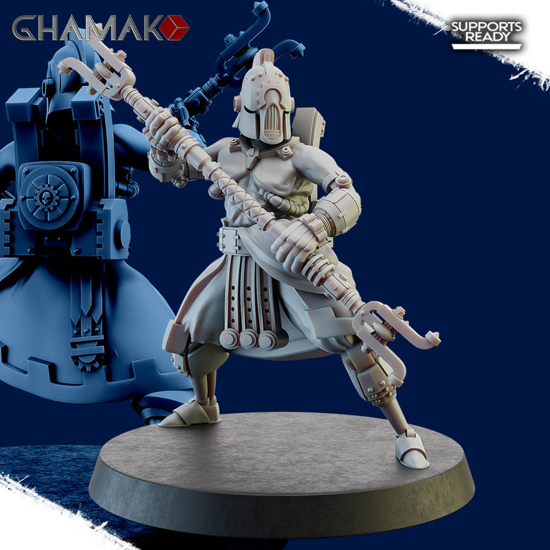 Olympus Devotee Miniatures | Mech Adepts | Grimdark Proxy Miniature | Ghamak