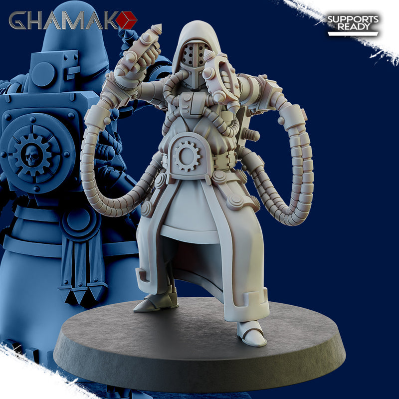Olympus Monk D | Mech Adepts | Grimdark Proxy Miniature | Ghamak