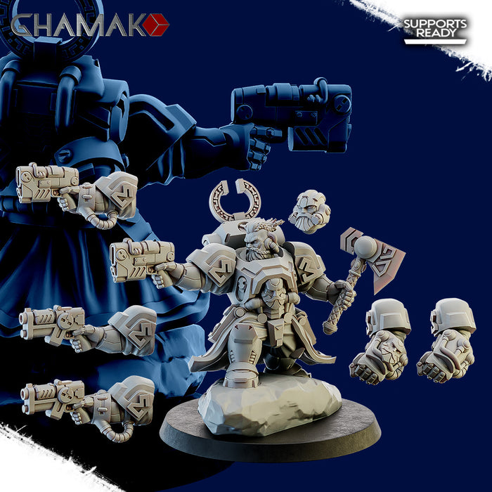 Thane | Space Dwarves | Grimdark Proxy Miniature | Ghamak