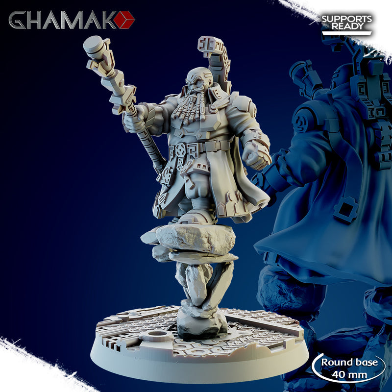 Kildrak The Gray | Space Dwarves | Grimdark Proxy Miniature | Ghamak