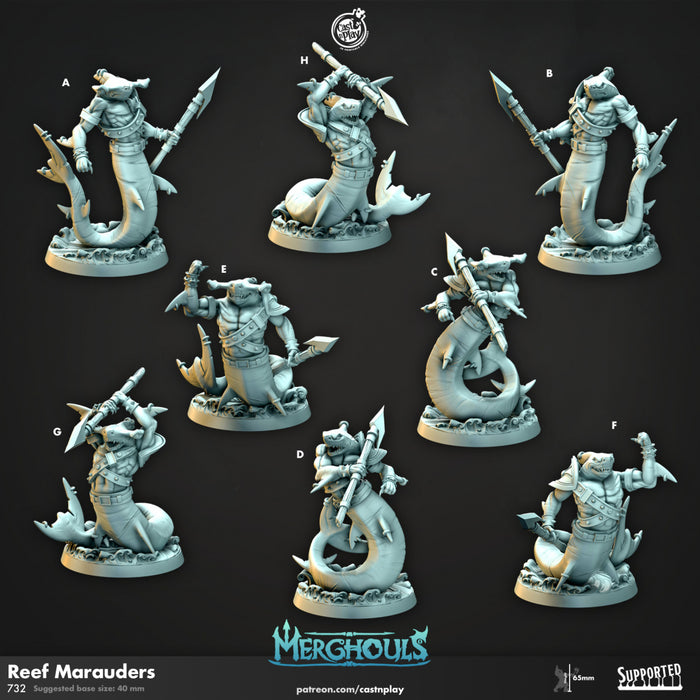 Merghouls Miniatures (Full Set) | Fantasy Miniature | Cast n Play