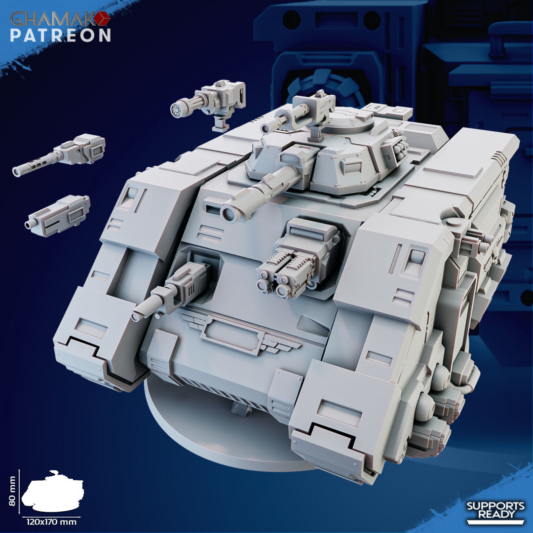 MTB Defender Battle Tank | Brotherhood | Grimdark Proxy Miniature | Gh ...