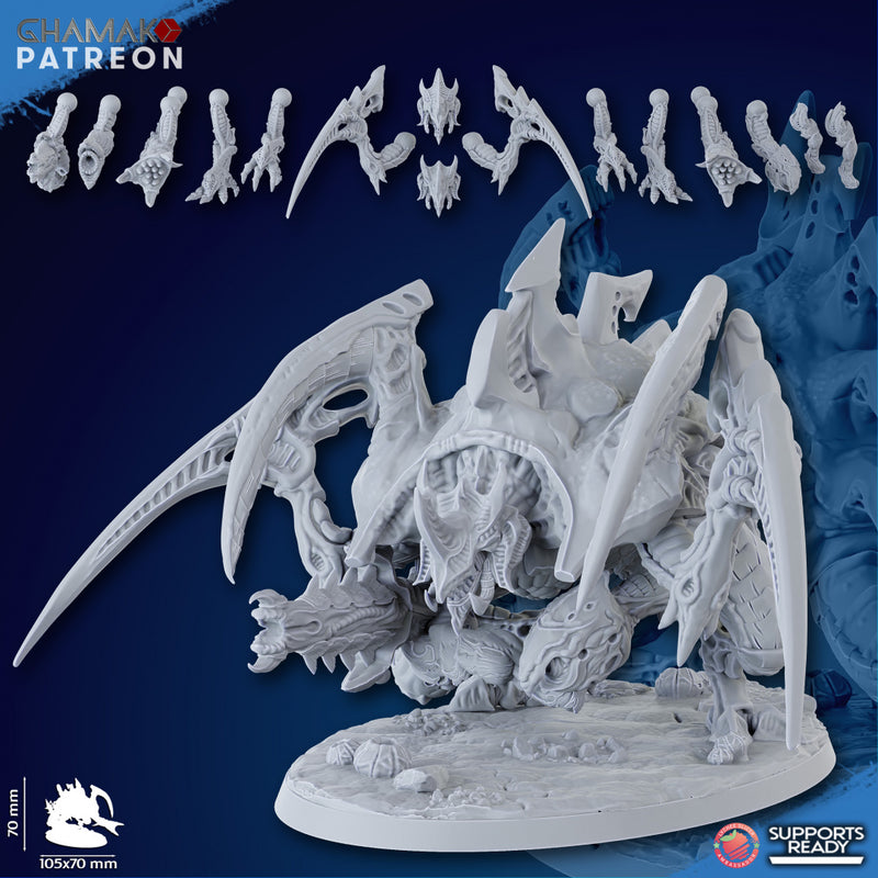 Swarm Ravager | Xeno Bugs | Grimdark Proxy Miniature | Ghamak