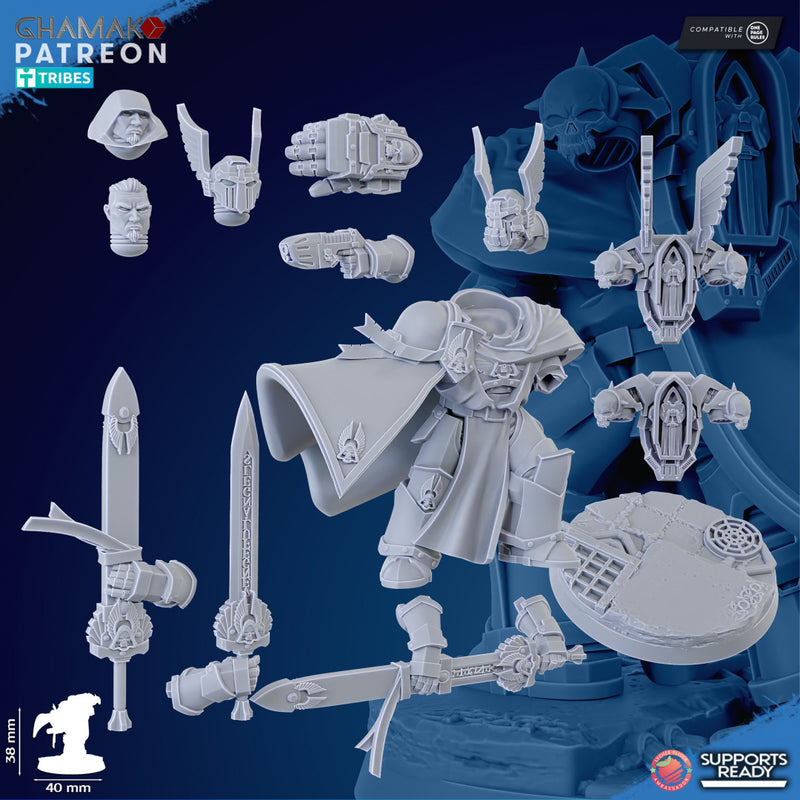 Vengeful Tribune A | Loyal Brotherhood | Grimdark Proxy Miniature | Ghamak