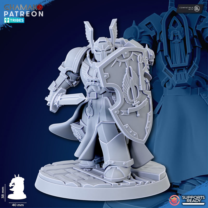 Vengeful Sword Miniatures | Loyal Brotherhood | Grimdark Proxy Miniature | Ghamak