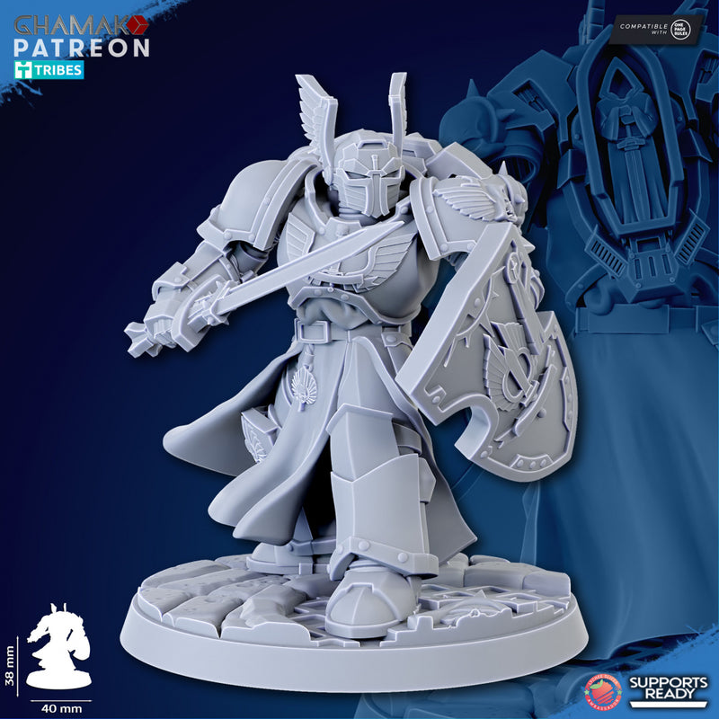 Vengeful Sword Miniatures | Loyal Brotherhood | Grimdark Proxy Miniature | Ghamak