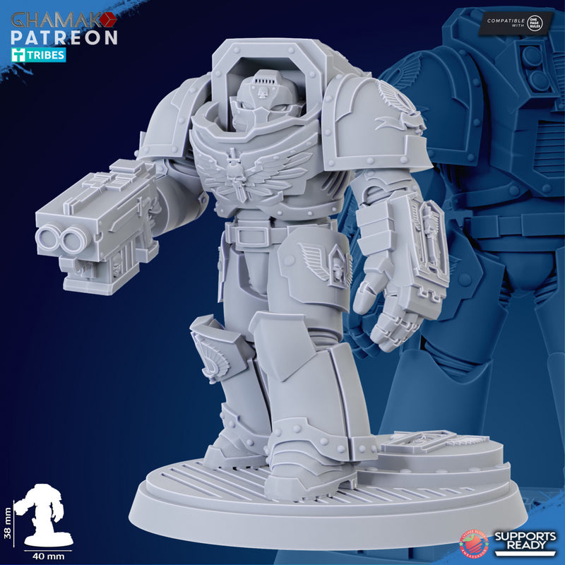 Angel of Death C | Loyal Brotherhood | Grimdark Proxy Miniature | Ghamak