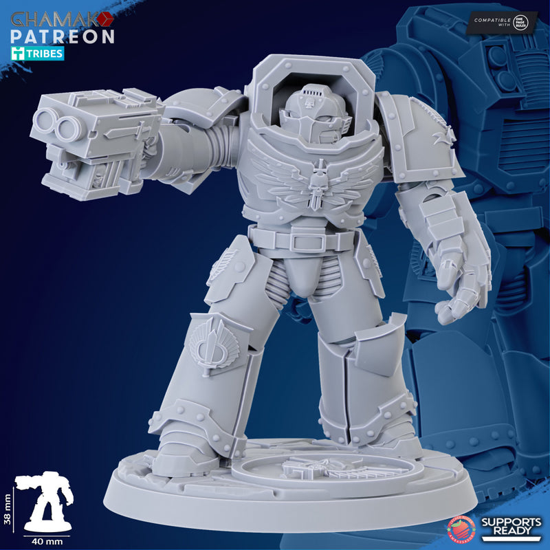 Angel of Death B | Loyal Brotherhood | Grimdark Proxy Miniature | Ghamak