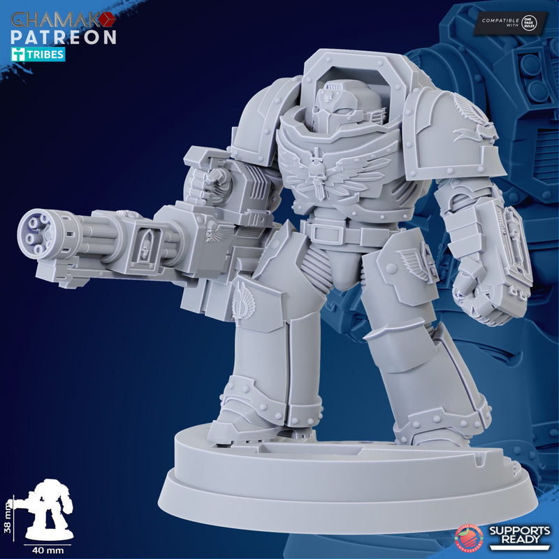 Angel of Death D | Loyal Brotherhood | Grimdark Proxy Miniature | Ghamak