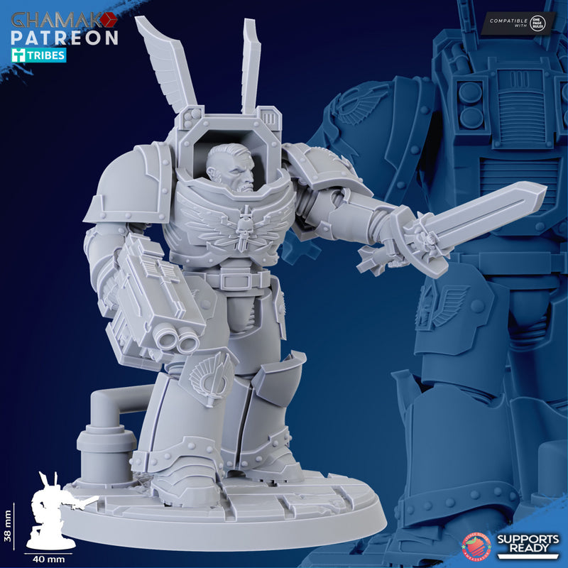 Angel of Death A | Loyal Brotherhood | Grimdark Proxy Miniature | Ghamak