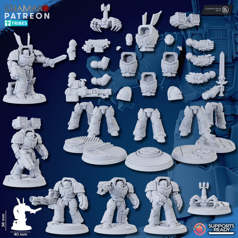 Angels of Death Miniatures | Loyal Brotherhood | Grimdark Proxy Miniature | Ghamak