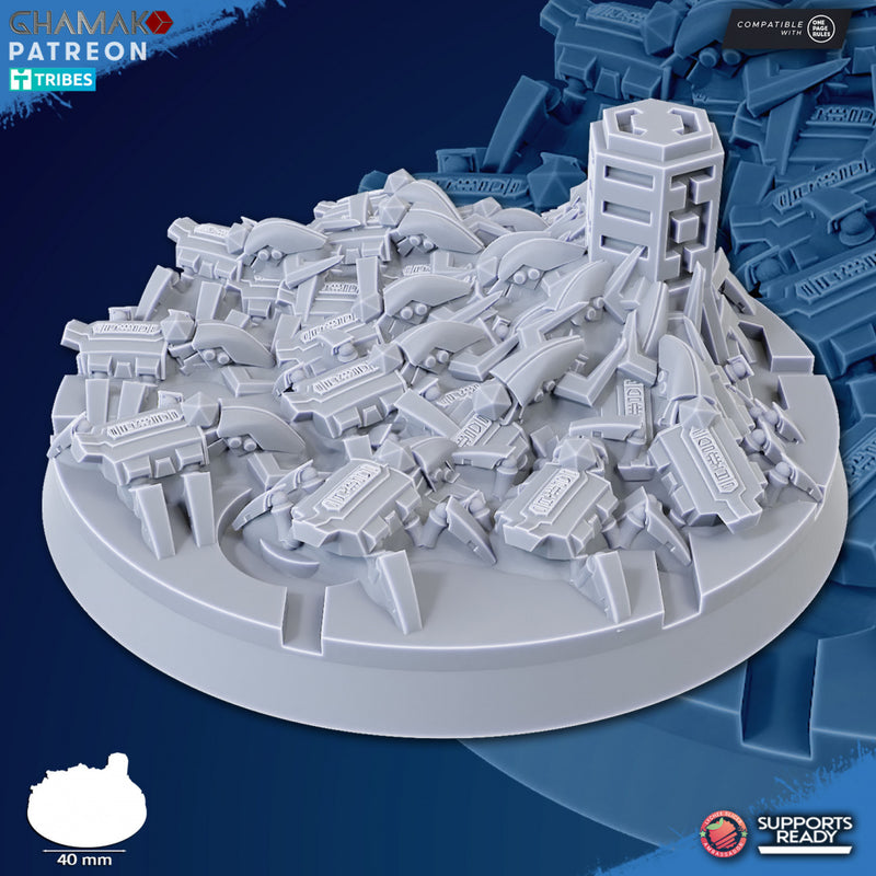 Scuttlebug Swarm Miniatures | Necrobots | Grimdark Proxy Miniature | Ghamak