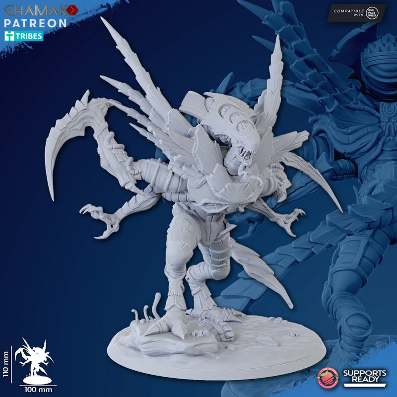 Psyonic Envoy | Xeno Bugs | Grimdark Proxy Miniature | Ghamak