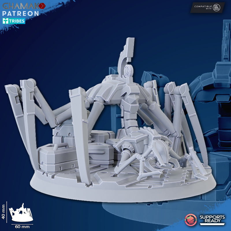 Creeping Wraith | Necrobots | Grimdark Proxy Miniature | Ghamak